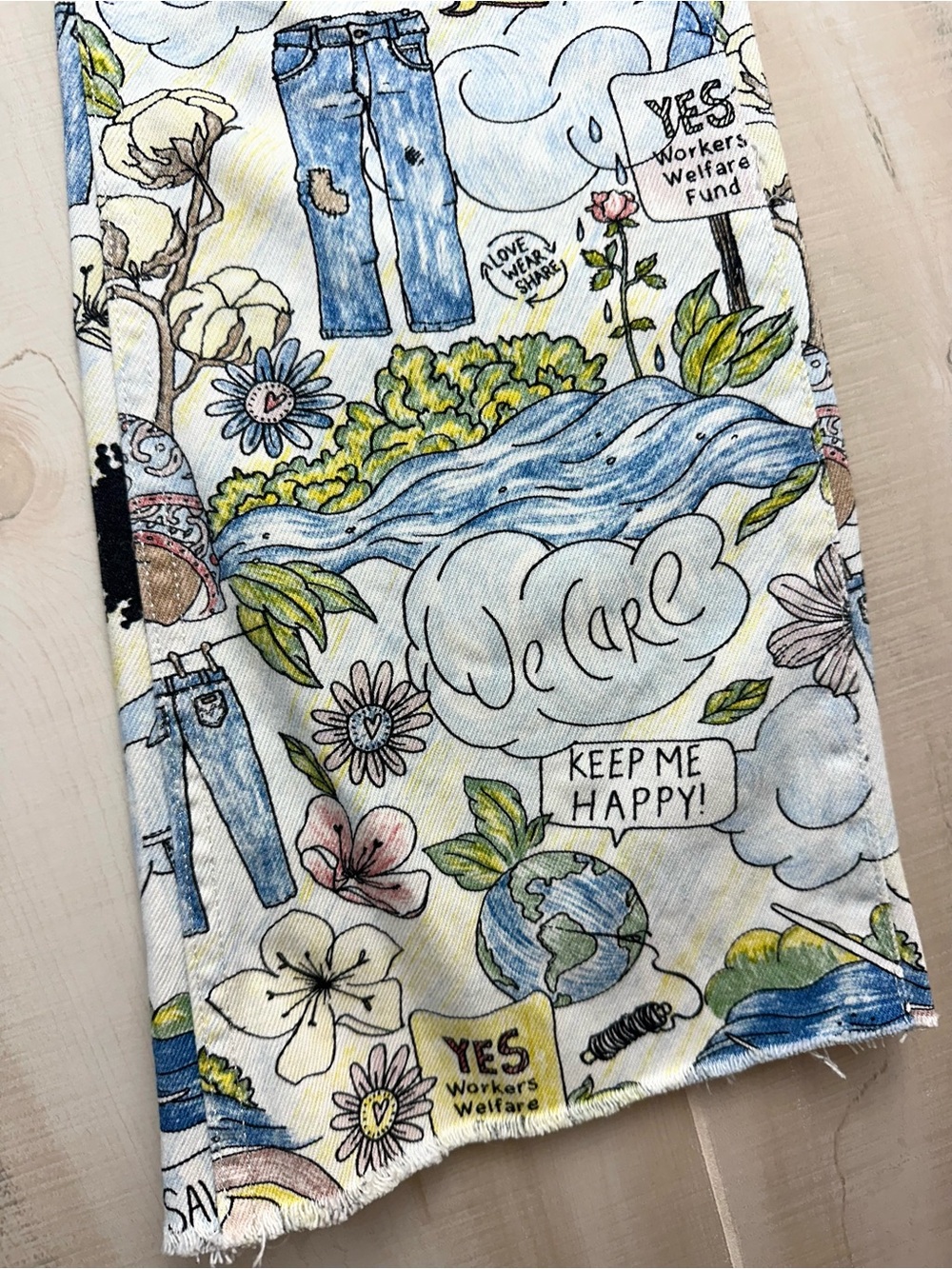 Wrangler X Anthropologie Women's Save The Planet Earth Day Jeans - Picture 6 of 14
